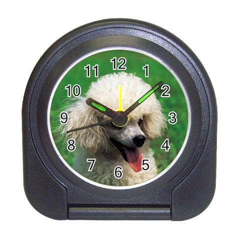 poodle Travel Alarm Clock from UrbanLoad.com Front
