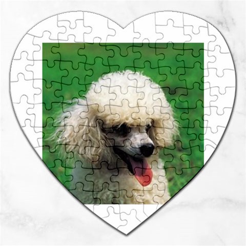 poodle Jigsaw Puzzle (Heart) from UrbanLoad.com Front