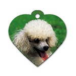 poodle Dog Tag Heart (One Side)