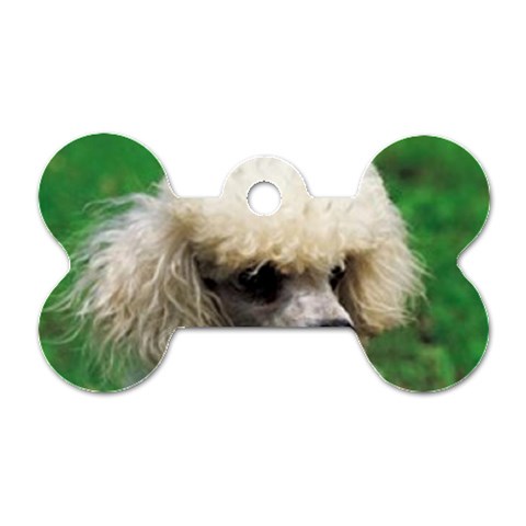 poodle Dog Tag Bone (One Side) from UrbanLoad.com Front