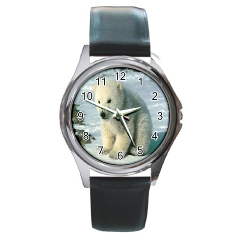polar Round Metal Watch from UrbanLoad.com Front
