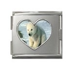 polar Mega Link Heart Italian Charm (18mm)