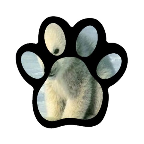 polar Magnet (Paw Print) from UrbanLoad.com Front