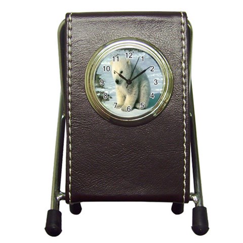 polar Pen Holder Desk Clock from UrbanLoad.com Front