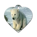 polar Dog Tag Heart (One Side)