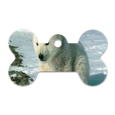 polar Dog Tag Bone (One Side) from UrbanLoad.com Front