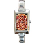 pizza Rectangular Italian Charm Watch