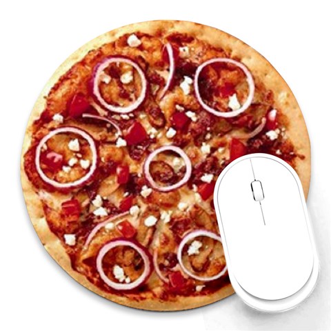 pizza Round Mousepad from UrbanLoad.com Front