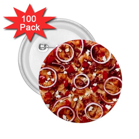 pizza 2.25  Button (100 pack) from UrbanLoad.com Front