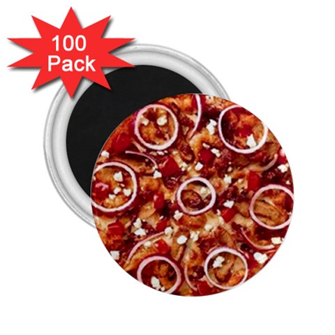 pizza 2.25  Magnet (100 pack)  from UrbanLoad.com Front