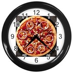 pizza Wall Clock (Black)