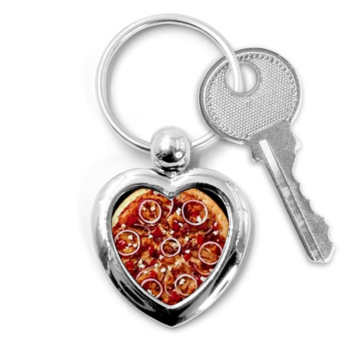 pizza Key Chain (Heart) from UrbanLoad.com Front