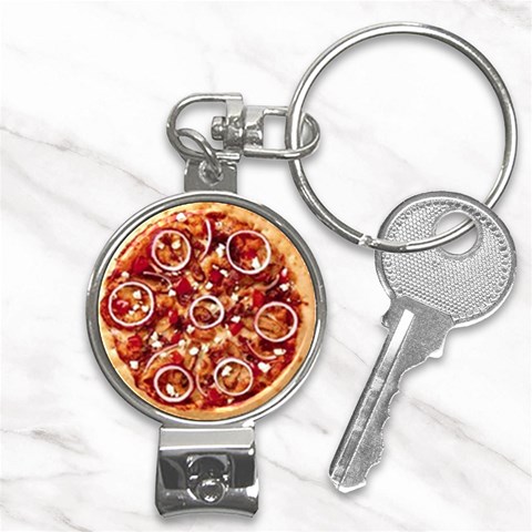 pizza Nail Clippers Key Chain from UrbanLoad.com Front