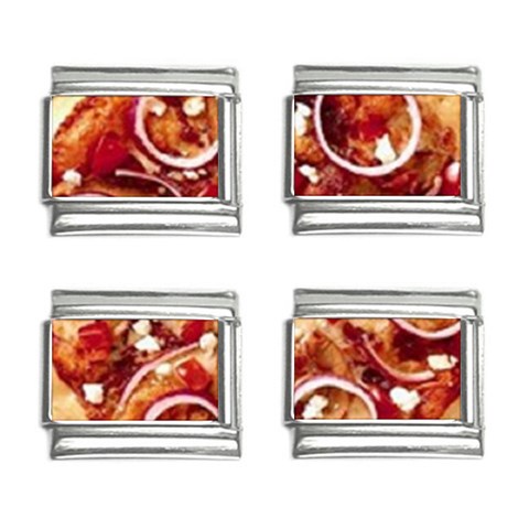 pizza 9mm Italian Charm (4 pack) from UrbanLoad.com Front