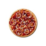 pizza Rubber Round Coaster (4 pack)