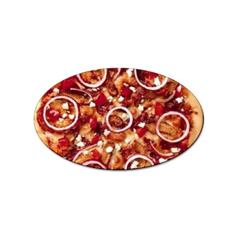 pizza Sticker (Oval) from UrbanLoad.com Front