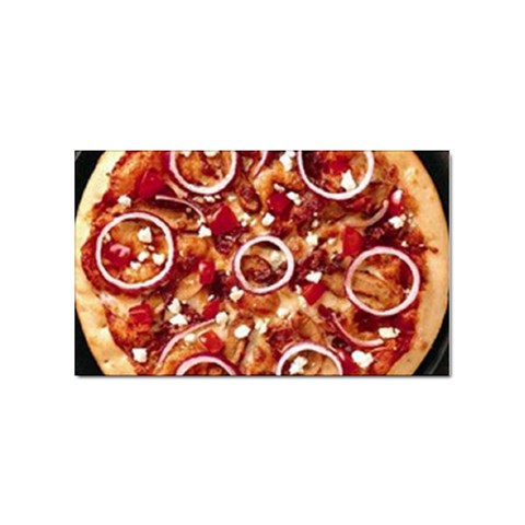 pizza Sticker Rectangular (100 pack) from UrbanLoad.com Front