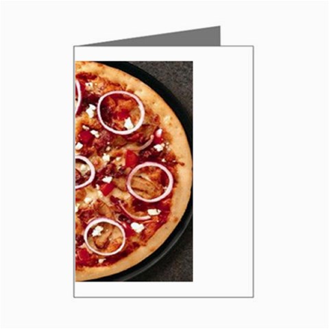 pizza Mini Greeting Card from UrbanLoad.com Left