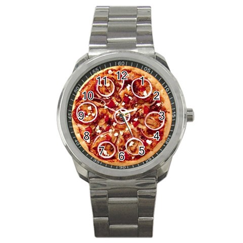 pizza Sport Metal Watch from UrbanLoad.com Front