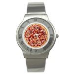 pizza Stainless Steel Watch