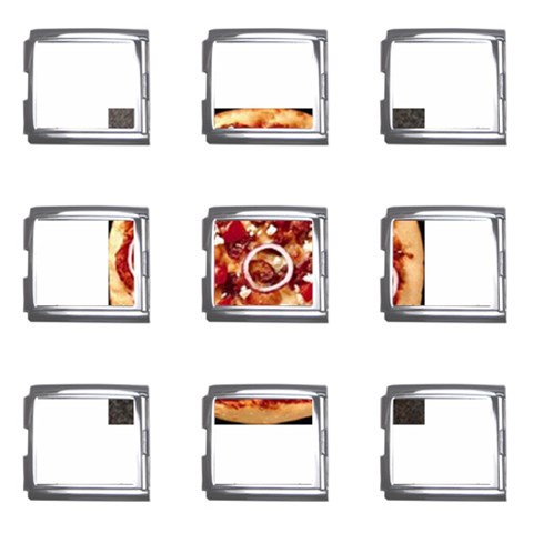 pizza Mega Link Italian Charm (9 pack) from UrbanLoad.com Front