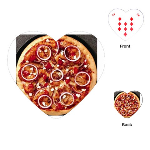 pizza Playing Cards (Heart) from UrbanLoad.com Front