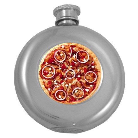 pizza Hip Flask (5 oz) from UrbanLoad.com Front