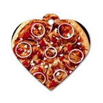 pizza Dog Tag Heart (One Side)