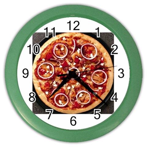 pizza Color Wall Clock from UrbanLoad.com Front