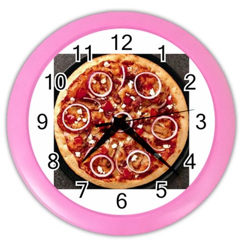 pizza Color Wall Clock from UrbanLoad.com Front
