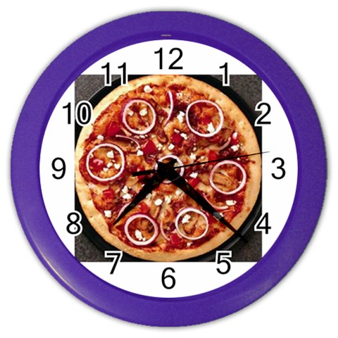 pizza Color Wall Clock from UrbanLoad.com Front