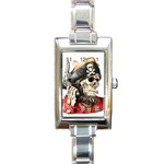 pirate Rectangular Italian Charm Watch