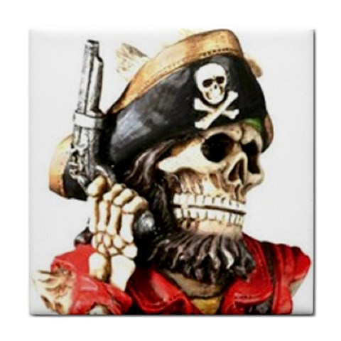 pirate Tile Coaster from UrbanLoad.com Front