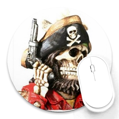 pirate Round Mousepad from UrbanLoad.com Front
