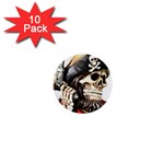 pirate 1  Mini Button (10 pack) 