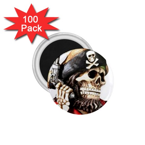 pirate 1.75  Magnet (100 pack)  from UrbanLoad.com Front