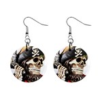 pirate 1  Button Earrings