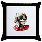 pirate Throw Pillow Case (Black)