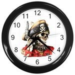 pirate Wall Clock (Black)