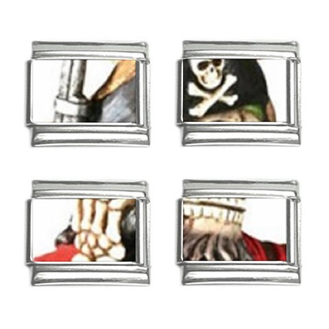 pirate 9mm Italian Charm (4 pack) from UrbanLoad.com Front