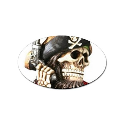 pirate Sticker Oval (100 pack) from UrbanLoad.com Front
