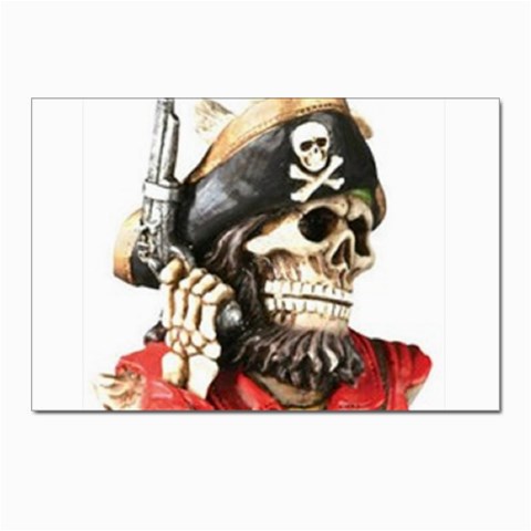pirate Postcard 4 x 6  (Pkg of 10) from UrbanLoad.com Front