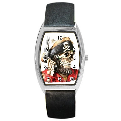 pirate Barrel Style Metal Watch from UrbanLoad.com Front