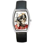 pirate Barrel Style Metal Watch