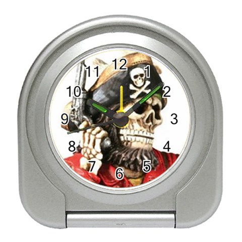 pirate Travel Alarm Clock from UrbanLoad.com Front