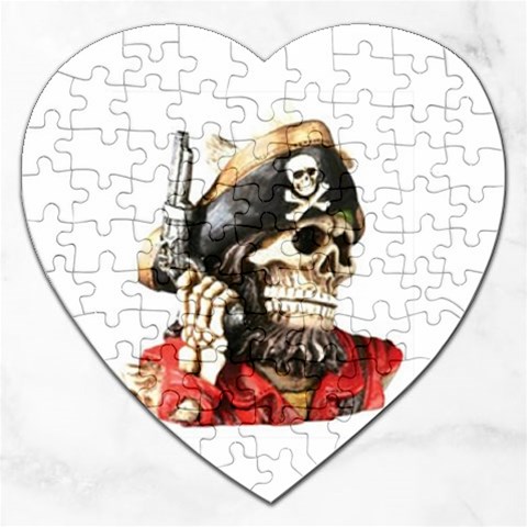 pirate Jigsaw Puzzle (Heart) from UrbanLoad.com Front