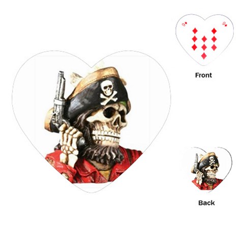 pirate Playing Cards (Heart) from UrbanLoad.com Front