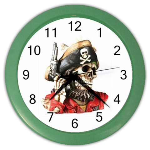 pirate Color Wall Clock from UrbanLoad.com Front