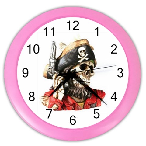 pirate Color Wall Clock from UrbanLoad.com Front
