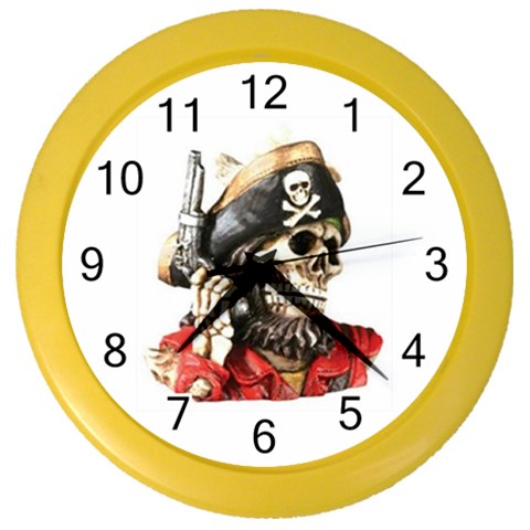 pirate Color Wall Clock from UrbanLoad.com Front